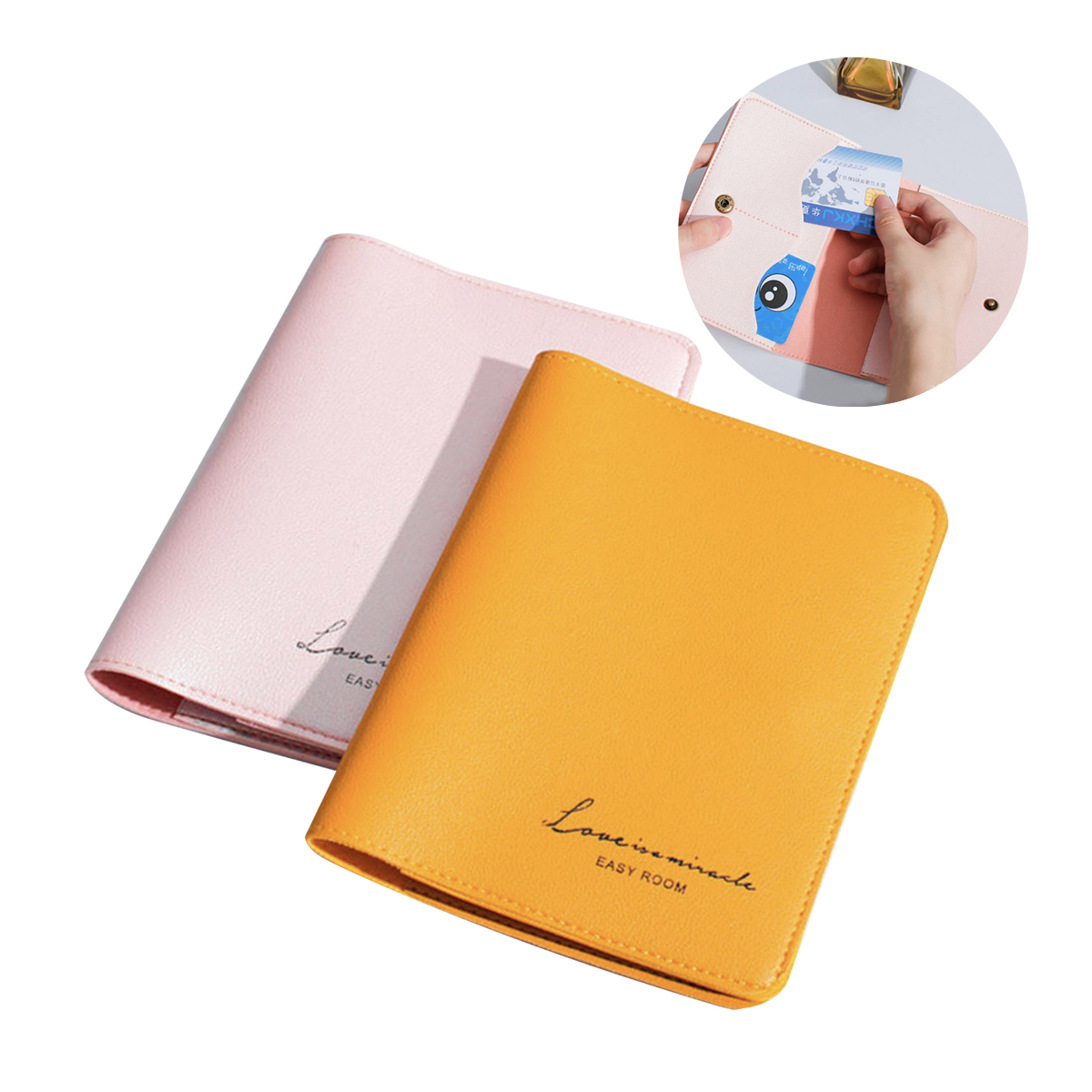 PU Leather Passport Holder